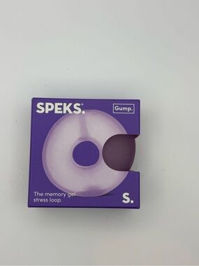 NWT Speks Gump Memory Gel Stress Loop Squishy Fidget Toy Mist Purple Sensory Toy